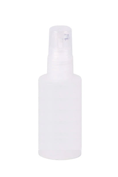 Kunststoff - Flasche mit Zerstäuber weiß-matt - feeling