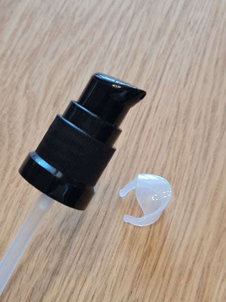 Dispenserpumpe schwarz für 100 ml Blauglas