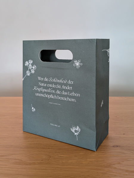 Papiertasche Griffloch