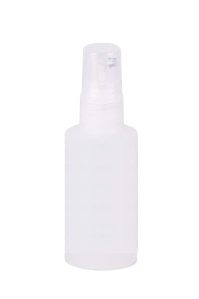 Kunststoff - Flasche mit Zerstäuber weiß-matt