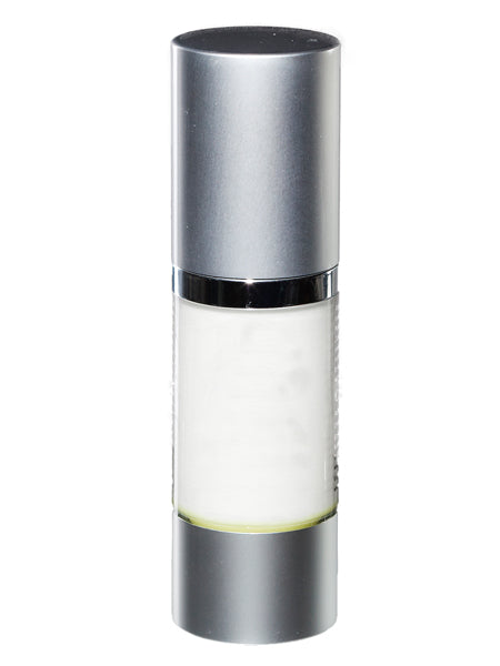 Kunststoff - Airless-Behälter mit Dispenser und Alukappe