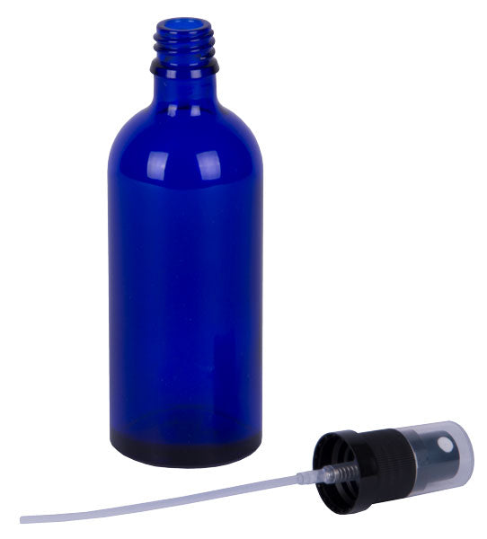 Zerstäuber Schwarz mit Kunststoffkappe klar