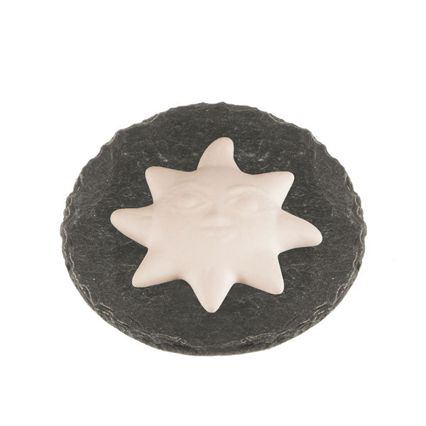 Sonne mit Untersetzer Schiefer